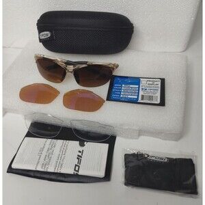 Tifosi WISP Cycling Crystal Brown Sunglasses with 2 Sets Interchangable Lens